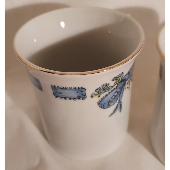 2 Forget Me Nots And Ribbons by Mary Mugg Coffee Tea Cup Mug Vintage Enesco 1980 - Picture 14 of 14